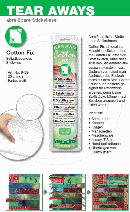 ESTABILIZADOR COTTON FIX - 30CM X 3M AUTOADHESIVO - Imagen 2